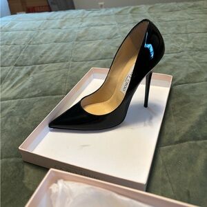Jimmy Choo Black Glossy Stiletto Heels